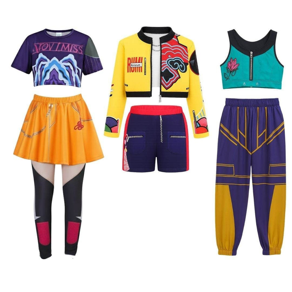 Halloween Dance Costume with Gymnastics Leotard and Belly Dancer Performance Wear - Image 4