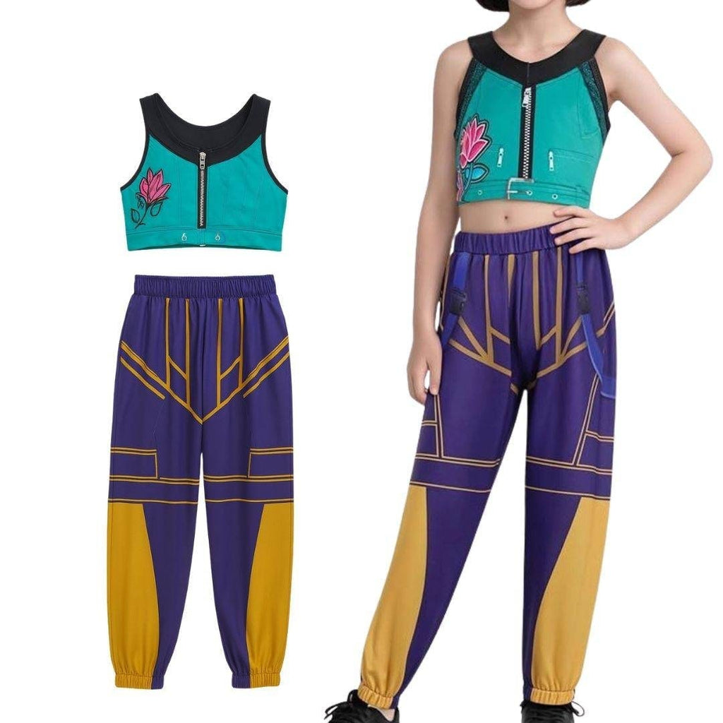 Halloween Dance Costume with Gymnastics Leotard and Belly Dancer Performance Wear - Image 8