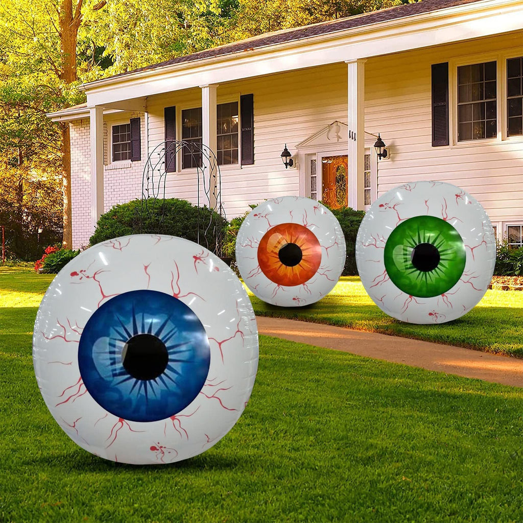 Halloween Decoration Inflatable Eyeball Balloon Reusable for Party and Haunted House - Image 1