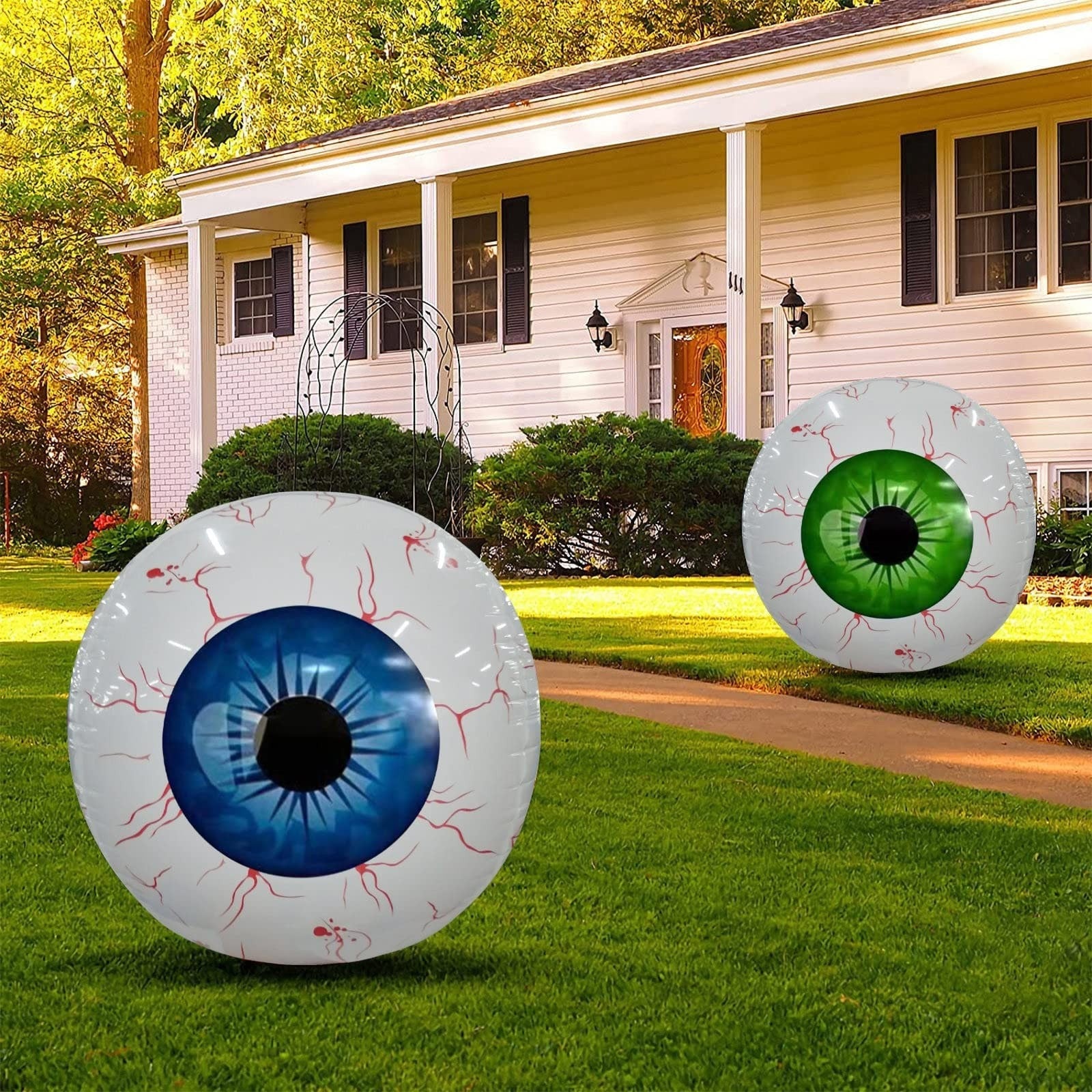 Halloween Decoration Inflatable Eyeball Balloon Reusable for Party and Haunted House - Image 3