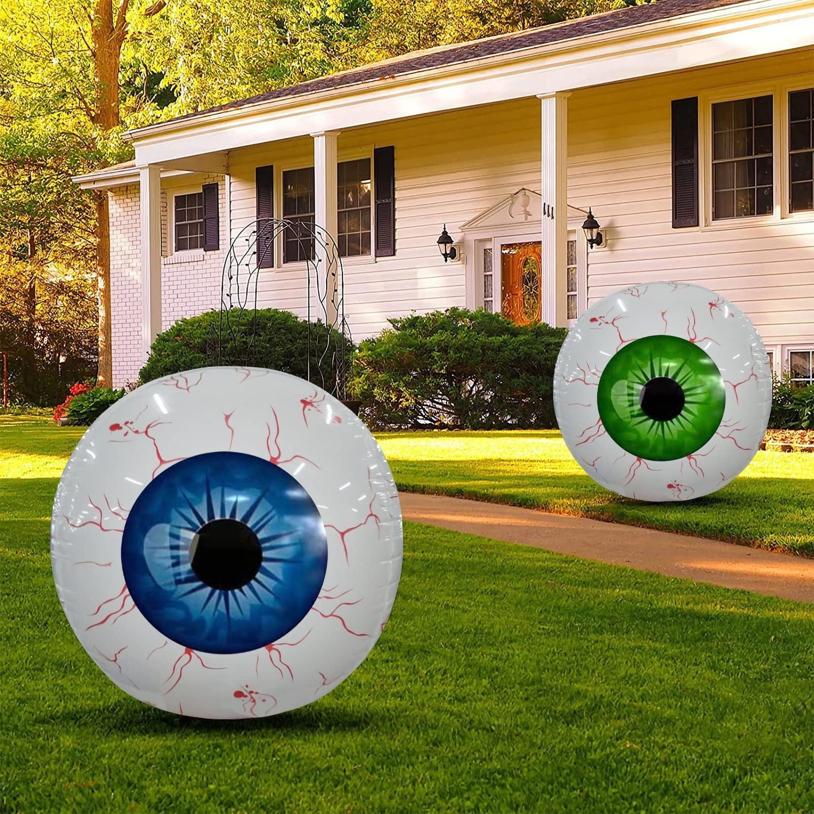Halloween Decoration Inflatable Eyeball Balloon Reusable for Party and Haunted House - Image 3