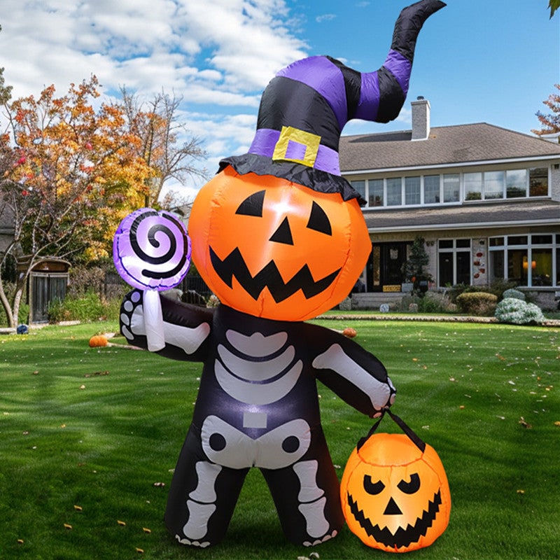 Halloween Decorations Jack O Lantern Inflatables with LED Lights for Yard Outdoor - Image 1