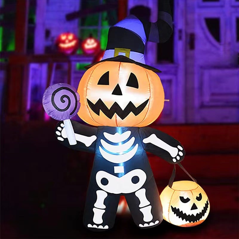 Halloween Decorations Jack O Lantern Inflatables with LED Lights for Yard Outdoor - Image 2