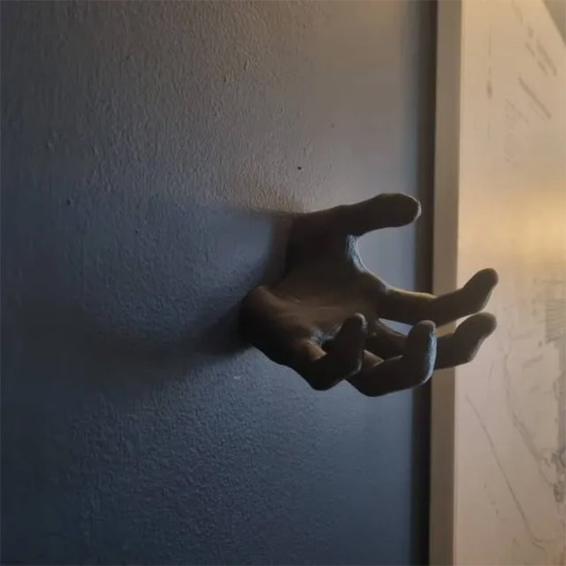 Halloween Decorative Hand Wall Hook with Key Holder for Gothic Home Décor Chain - Image 5