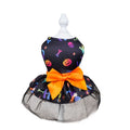 Halloween Dog Costume Dress with Tulle Skirt and Satin Bow for Pet Party Outfits Rain Gear - Image 4