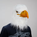 Halloween Eagle Costume Mask with Realistic Bald Design and Creepy Full Head Faux Fur Headwear - Image 1