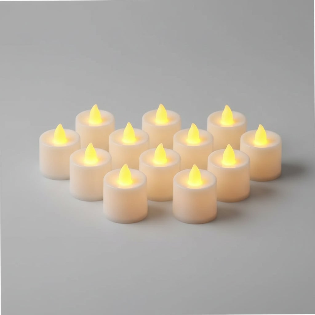 Halloween Flameless LED Tea Light and Pillar Candles Battery Operated for Spooky Decor - Image 2
