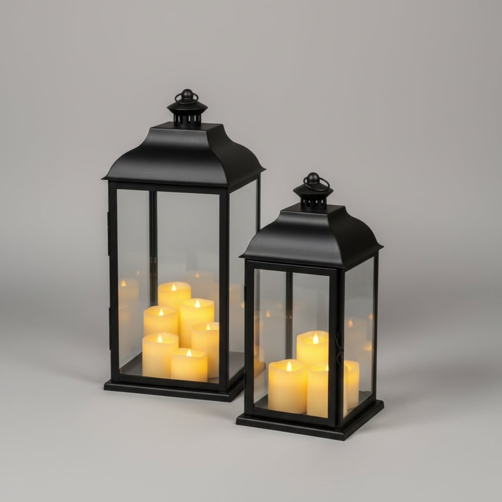 Halloween Flameless LED Tea Light and Pillar Candles Battery Operated for Spooky Decor - Image 4