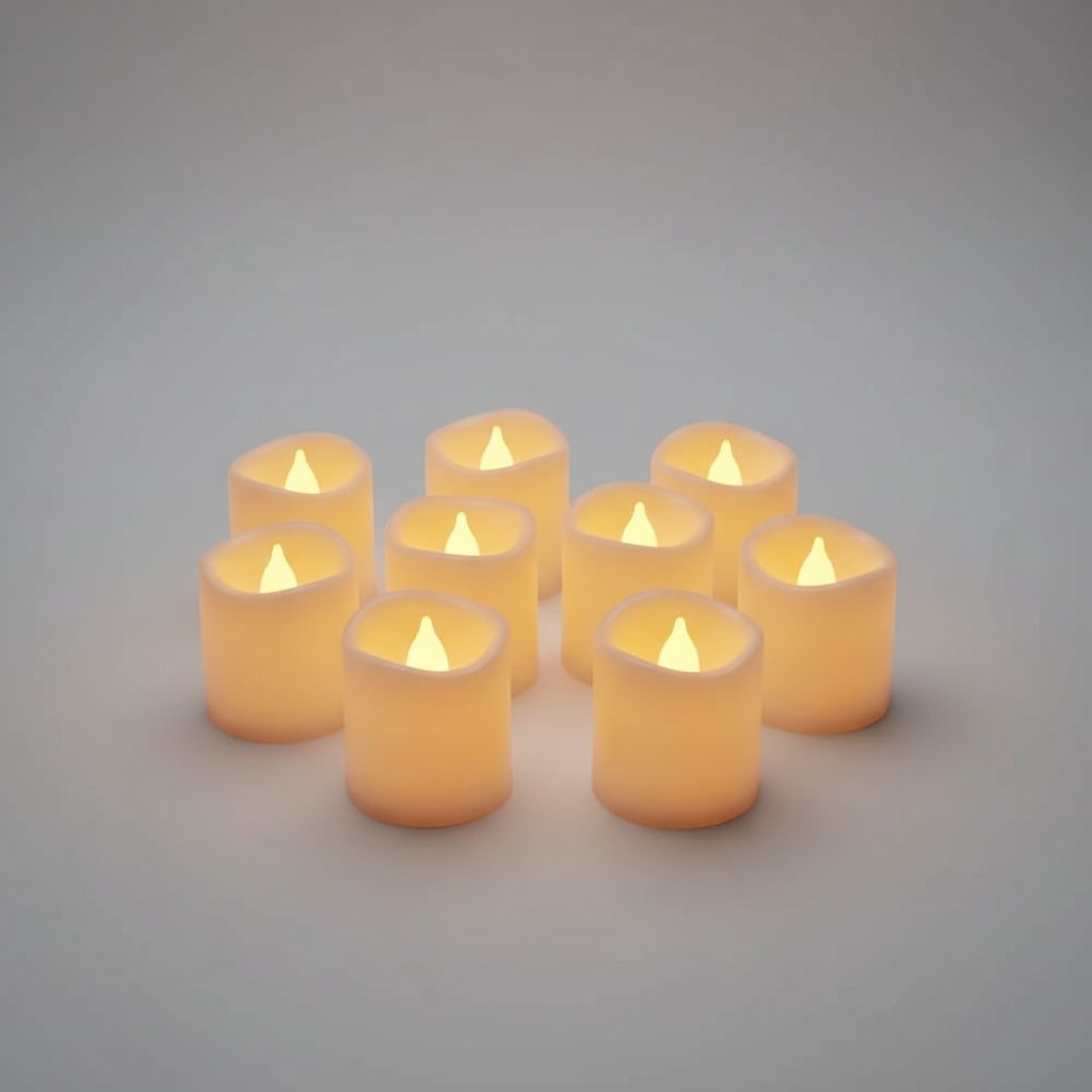 Halloween Flameless LED Tea Light and Pillar Candles Battery Operated for Spooky Decor - Image 5