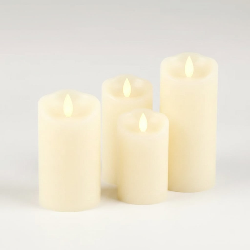 Halloween Flameless LED Tea Light and Pillar Candles Battery Operated for Spooky Decor - Image 7