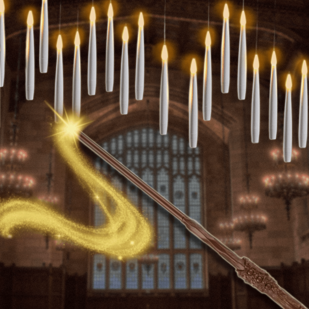 Halloween Floating Candles Battery Operated LED Flameless Taper with Remote Control - Image 2