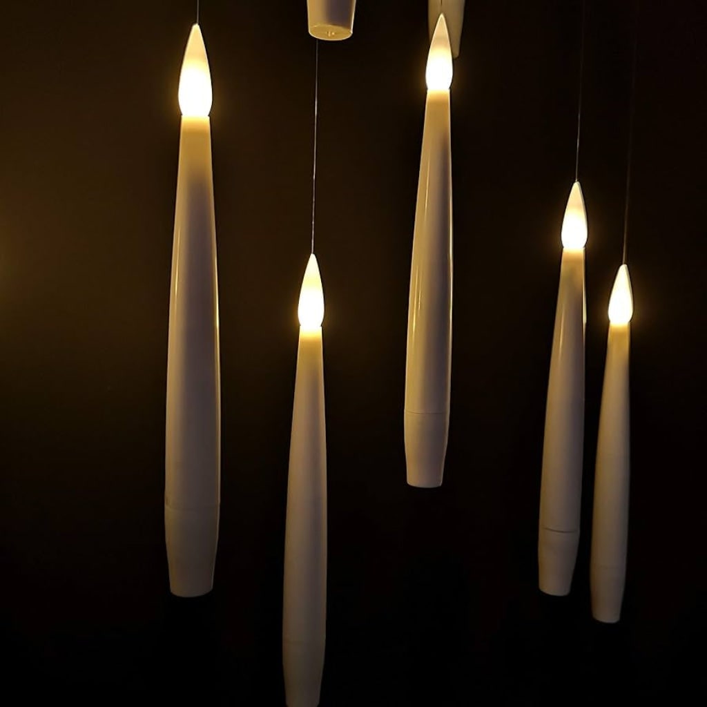 Halloween Floating Candles Battery Operated LED Flameless Taper with Remote Control - Image 5