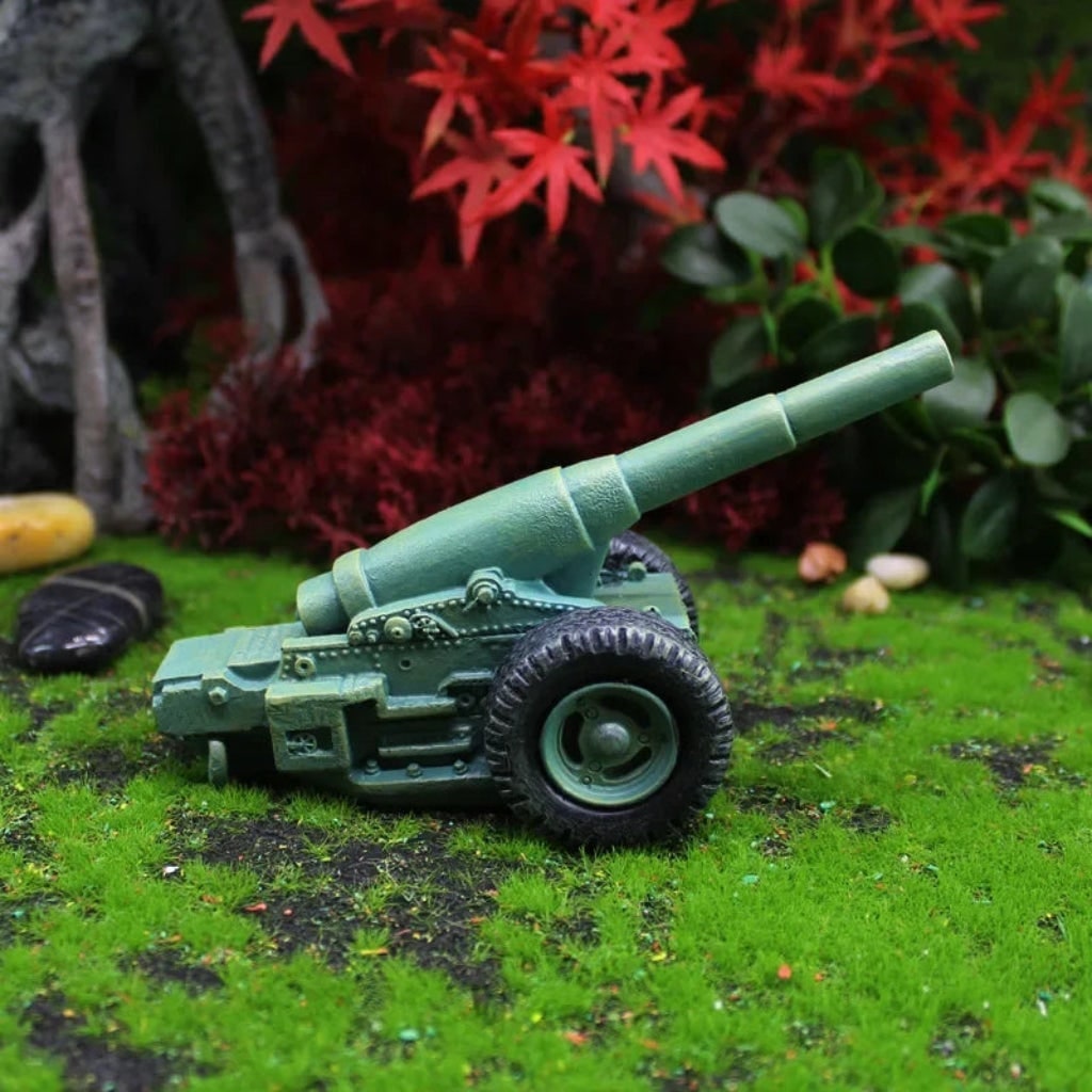 Halloween Funny Garden Gnome and Lawn Outdoor Decoration with Cannon and Cigar Black Yard - Image 2