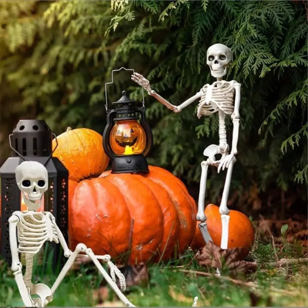 Halloween Giant Poseable Skeleton Decoration for Outdoor Party and Haunted House Display - Image 2