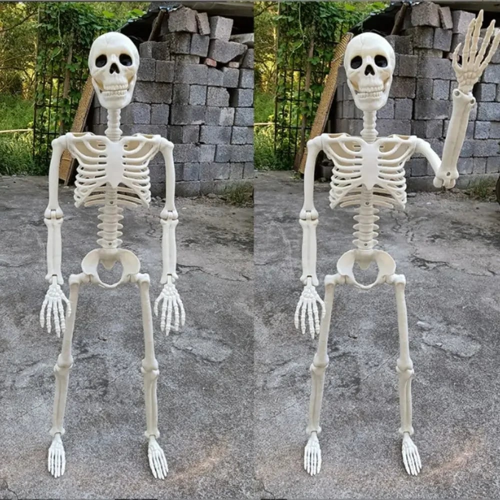 Halloween Giant Poseable Skeleton Decoration for Outdoor Party and Haunted House Display - Image 3