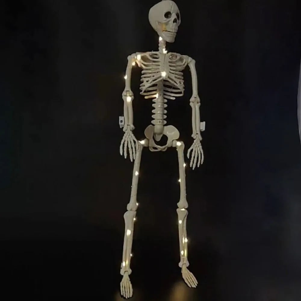 Halloween Giant Poseable Skeleton Decoration for Outdoor Party and Haunted House Display - Image 6