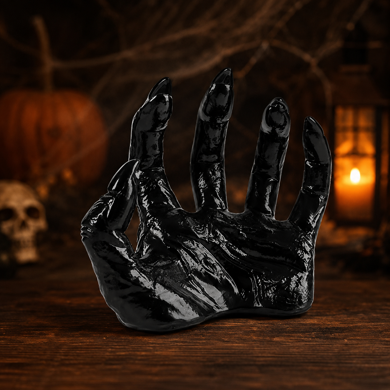 Halloween Gothic Hand Wall Mounted Candle Holder and Sconce with Tea Light for Spooky Sticks - Image 2