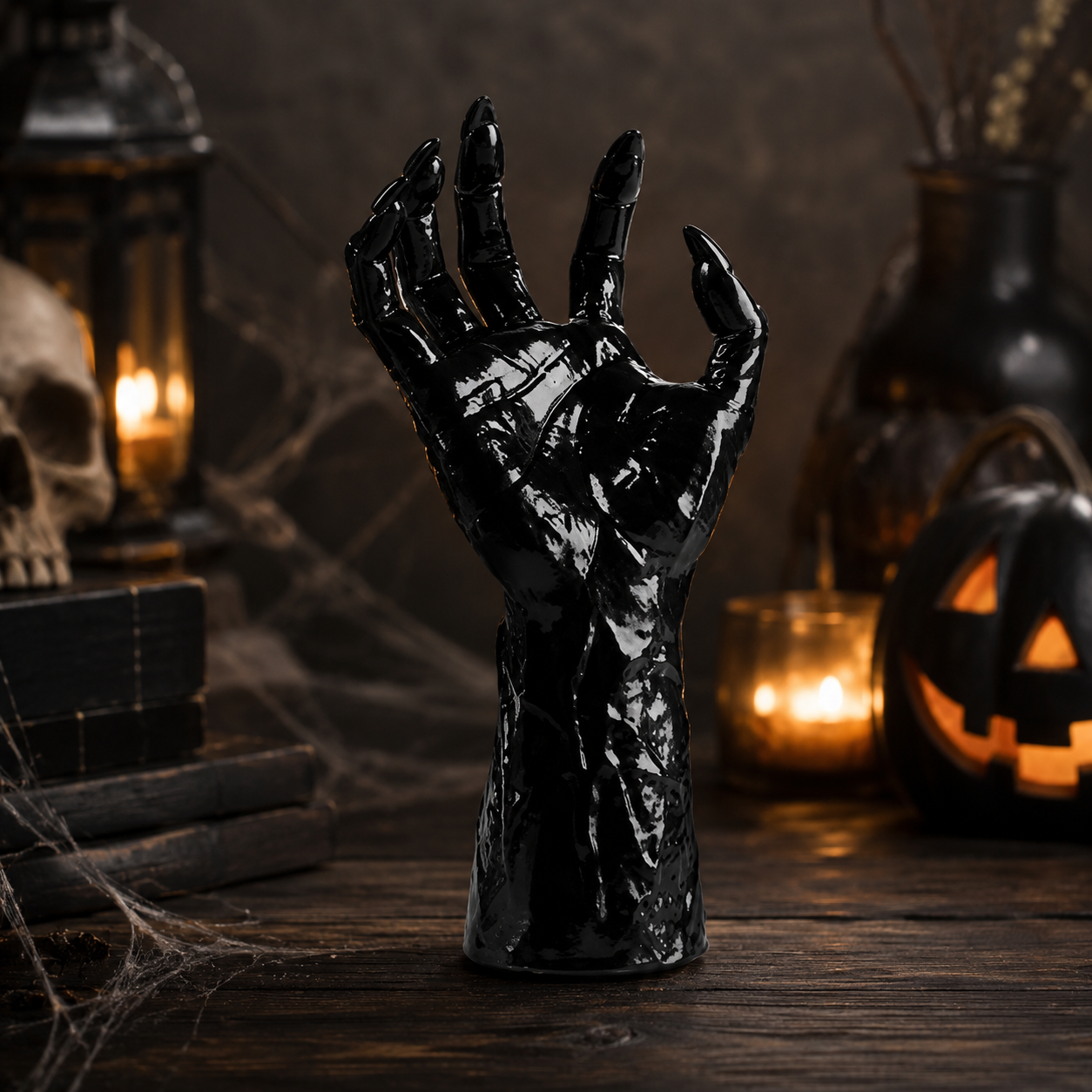 Halloween Gothic Hand Wall Mounted Candle Holder and Sconce with Tea Light for Spooky Sticks - Image 4