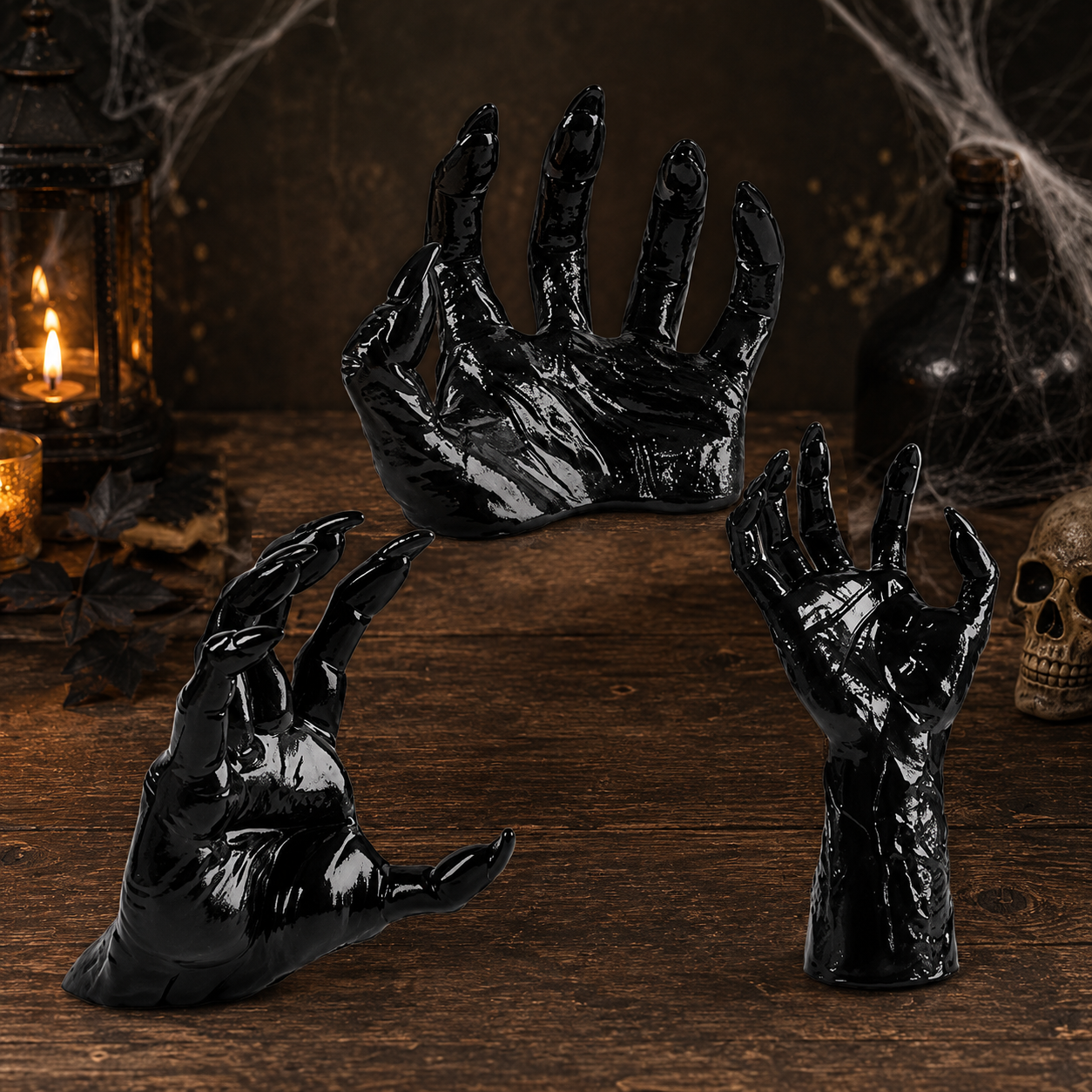 Halloween Gothic Hand Wall Mounted Candle Holder and Sconce with Tea Light for Spooky Sticks - Image 5