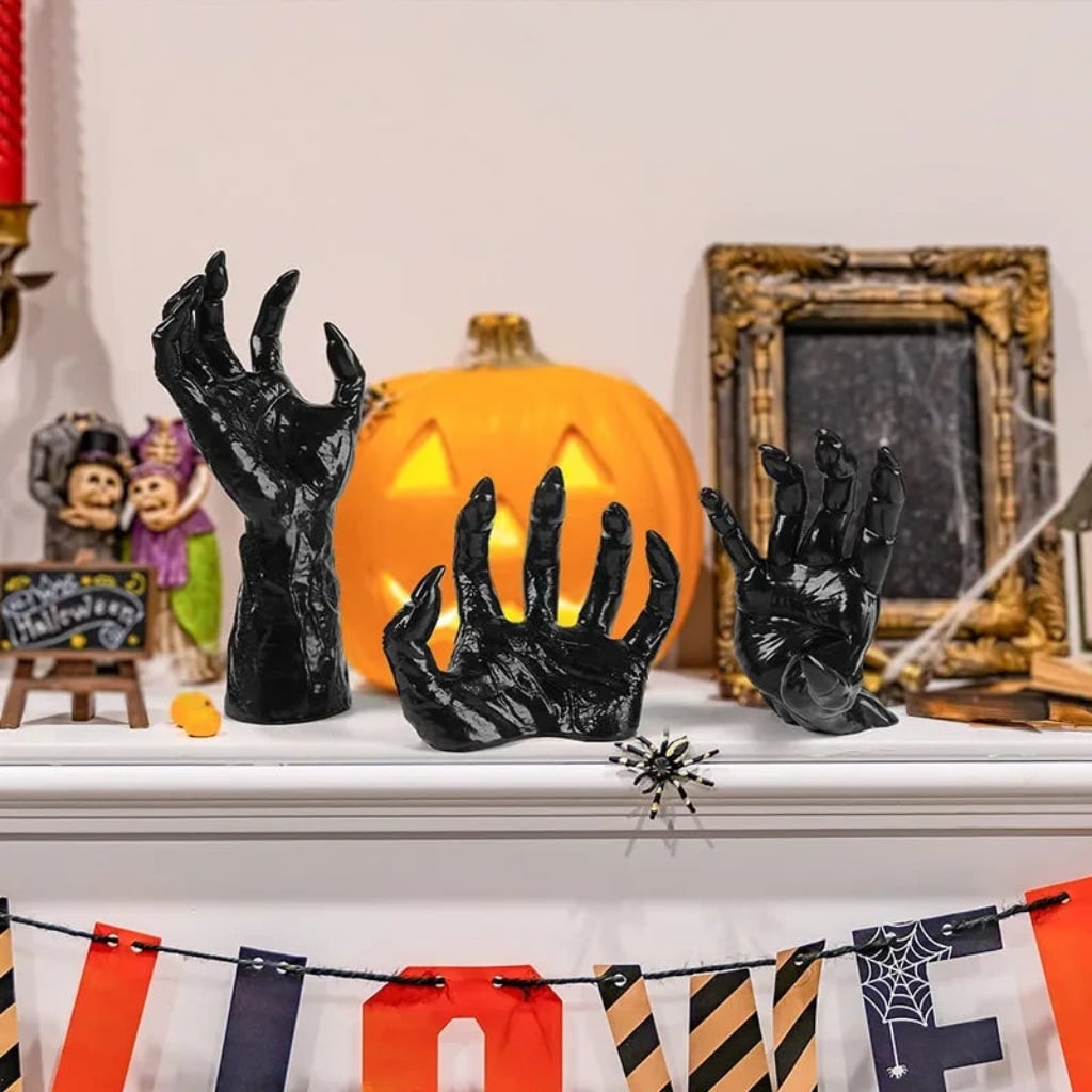 Halloween Gothic Hand Wall Mounted Candle Holder and Sconce with Tea Light for Spooky Sticks - Image 7