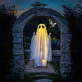 Halloween Hanging Ghost Decoration with LED Light Up Swing and Remote Control for Outdoor Yard Party - Image 1
