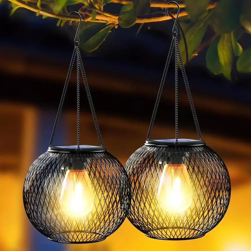 Halloween Hanging Solar Lanterns Outdoor with LED Lights for Yard Decoration - Image 2