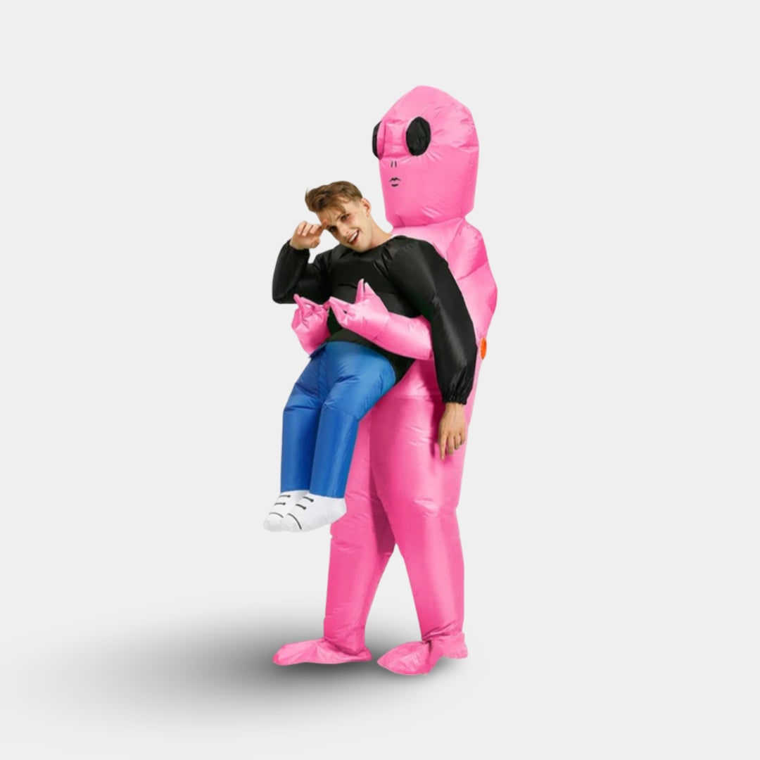 Halloween Inflatable Alien Costume with Fan and Youth Space Party Outfit - Image 5