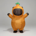 Halloween Inflatable Capybara Costume with Built-In Fan and Funny Cartoon Design - Image 1