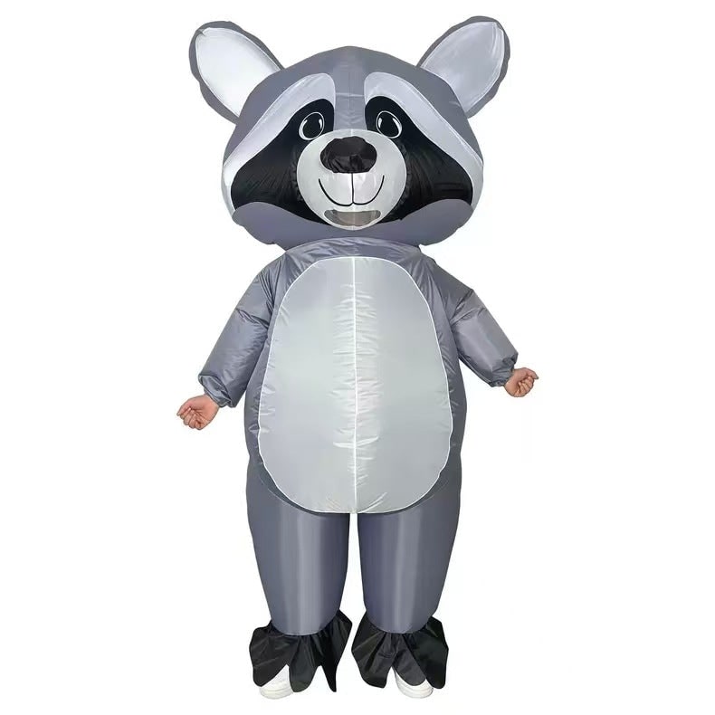 Halloween Inflatable Costume Full Body Animal Suit with Mesh Face Window - Image 1