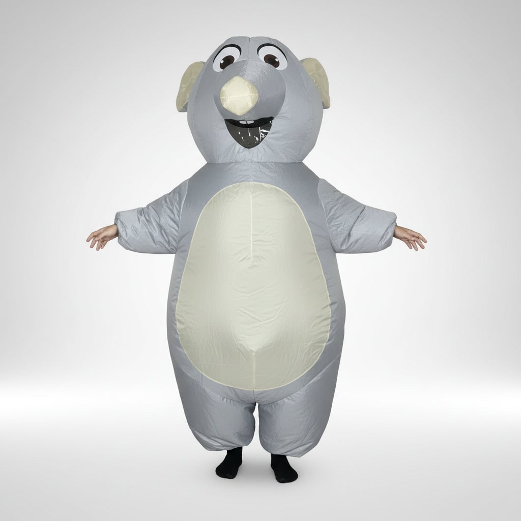 Halloween Inflatable Costume Full Body Animal Suit with Mesh Face Window - Image 2
