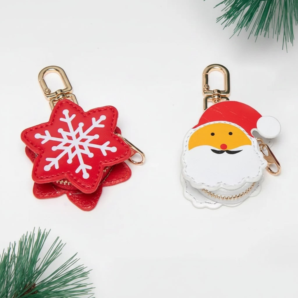 Halloween Keychain Coin Purse and Bag with Faux Leather Zipper Closure and Swivel Clasp for Party - Image 8