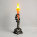 Halloween LED Candle Decor with Skeleton Hand Holder Battery Operated for Party Light - Image 3