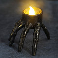 Halloween LED Light Candle Battery Operated Skeleton Hand and Decoration Holder - Image 2