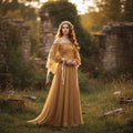 Halloween Medieval Costume Dress with Embroidered Bodice Renaissance Fantasy Plus Size Adult - Image 1