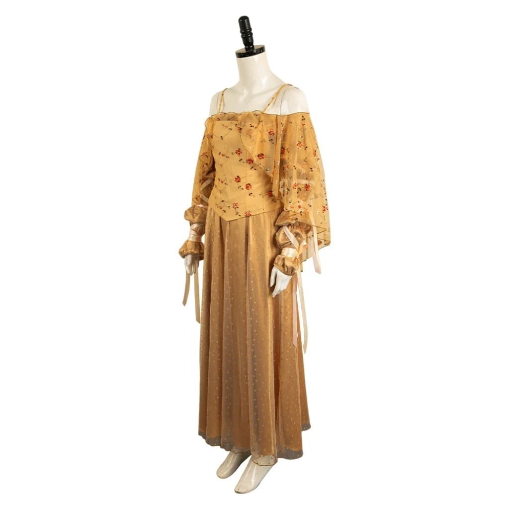 Halloween Medieval Costume Dress with Embroidered Bodice Renaissance Fantasy Plus Size Adult - Image 3