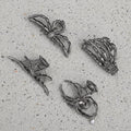 Halloween Metal Hair Claw Clips with Spider Bat Skeleton Designs for Party and Spooky Styling - Image 1