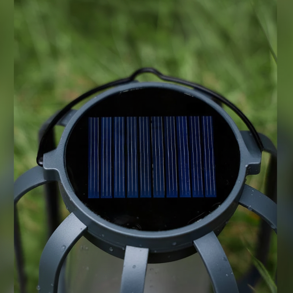 Halloween Outdoor Solar Lantern with Hanging Lights and Flickering Flame Effect for Yard Decoration - Image 3