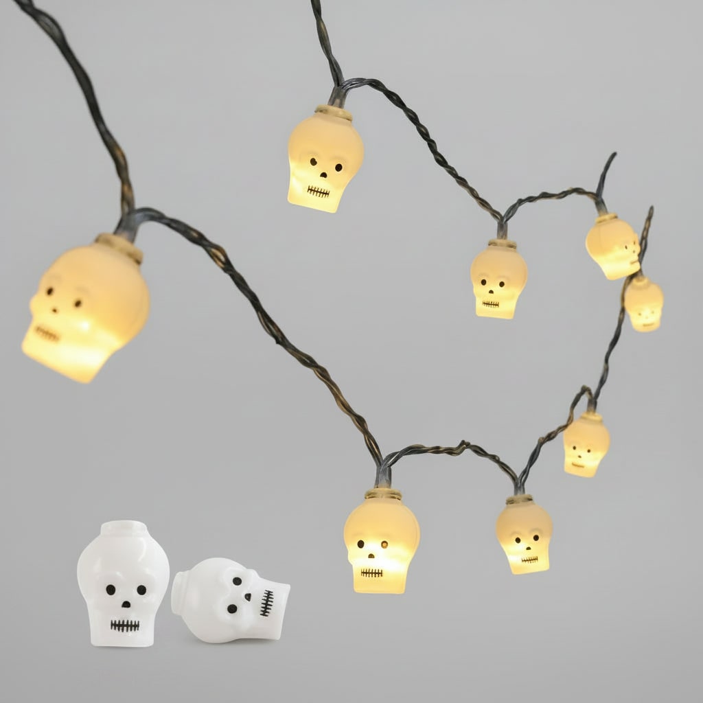 Halloween Outdoor String Lights Battery LED with Character Covers for Patio Party Decoration - Image 4