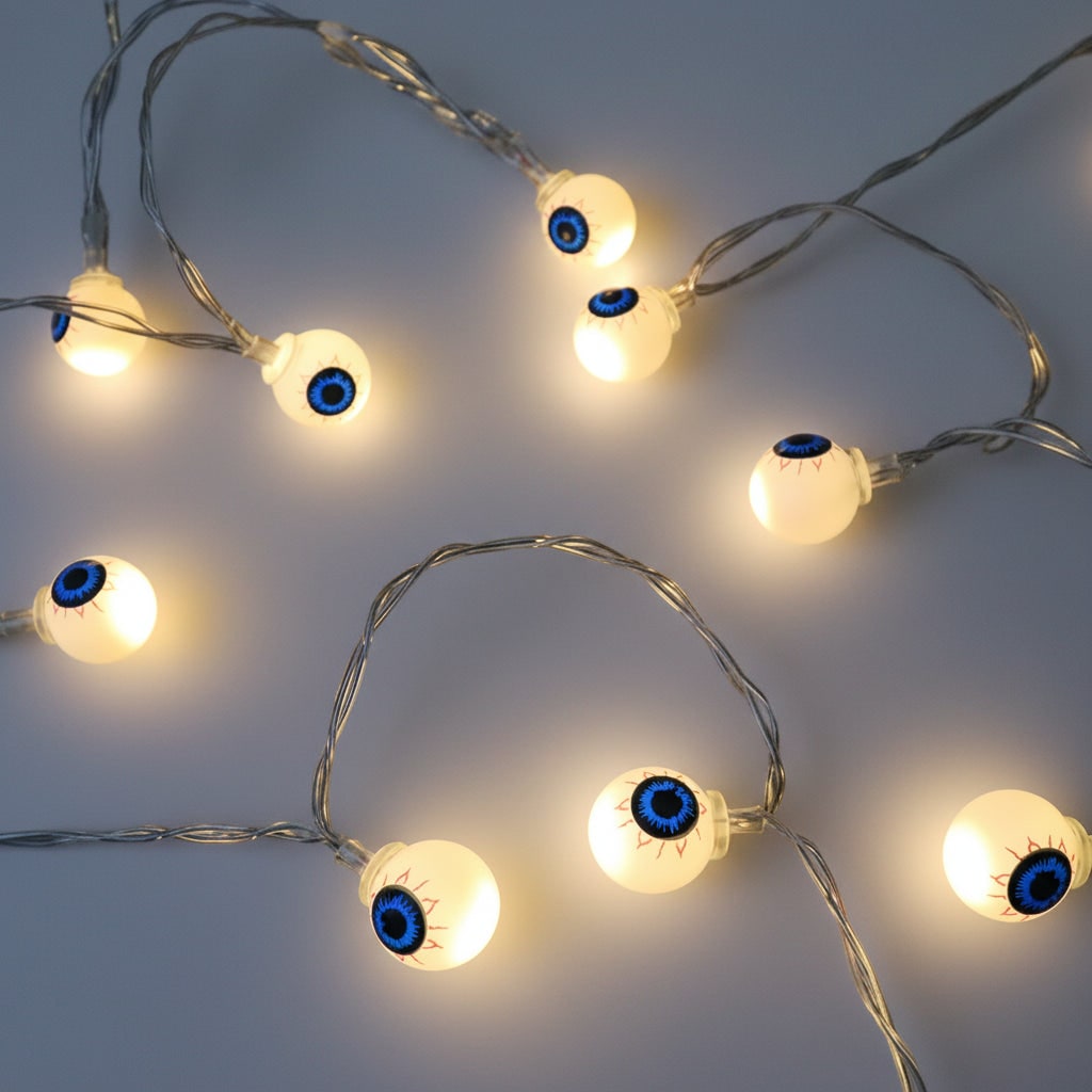 Halloween Outdoor String Lights Battery LED with Character Covers for Patio Party Decoration - Image 5