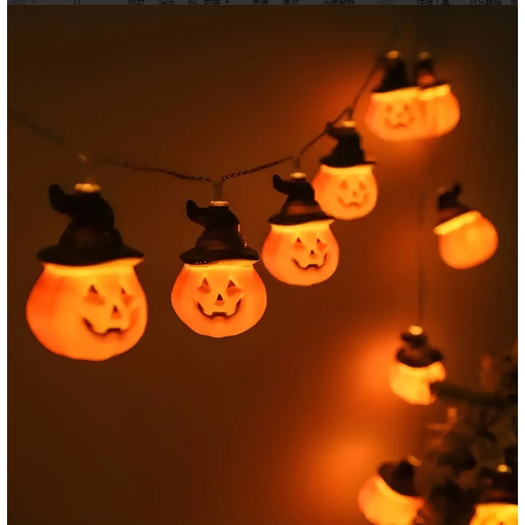 Halloween Outdoor String Lights LED Battery Operated for Indoor Patio Party Decoration - Image 3