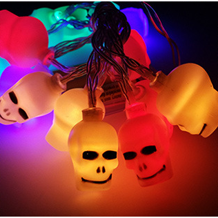 Halloween Outdoor String Lights LED Battery Operated with Pumpkin Ghost Bat Skull Eyeball Shaped - Image 5
