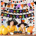 Halloween Party Decorations and Outdoor Set with Banner Garland and Hanging Swirls for Wall Decor - Image 1