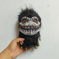 Halloween Plush Toy Weighted Stuffed Creepy with Molded Face and Claws Highland Cow - Image 1