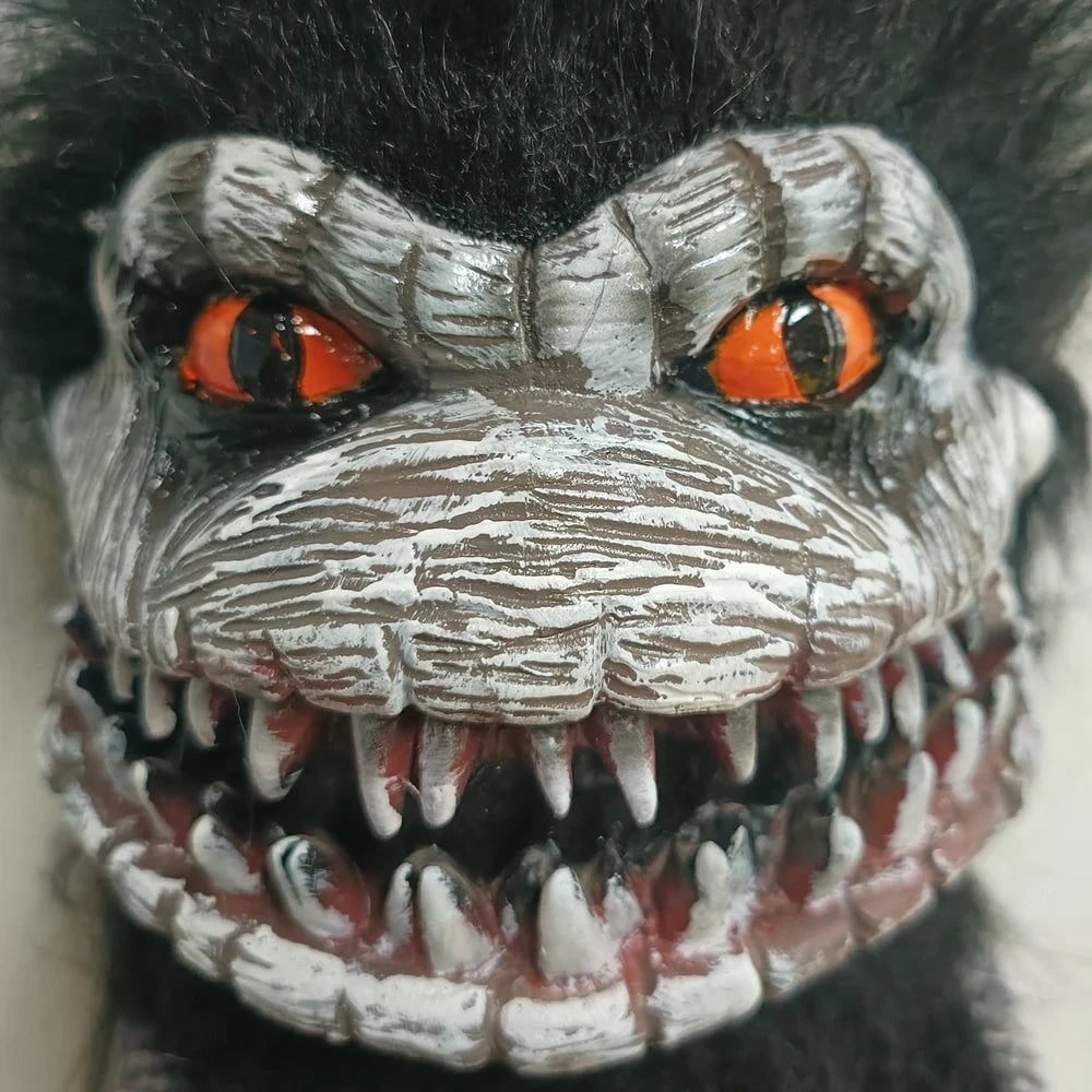 Halloween Plush Toy Weighted Stuffed Creepy with Molded Face and Claws Highland Cow - Image 2