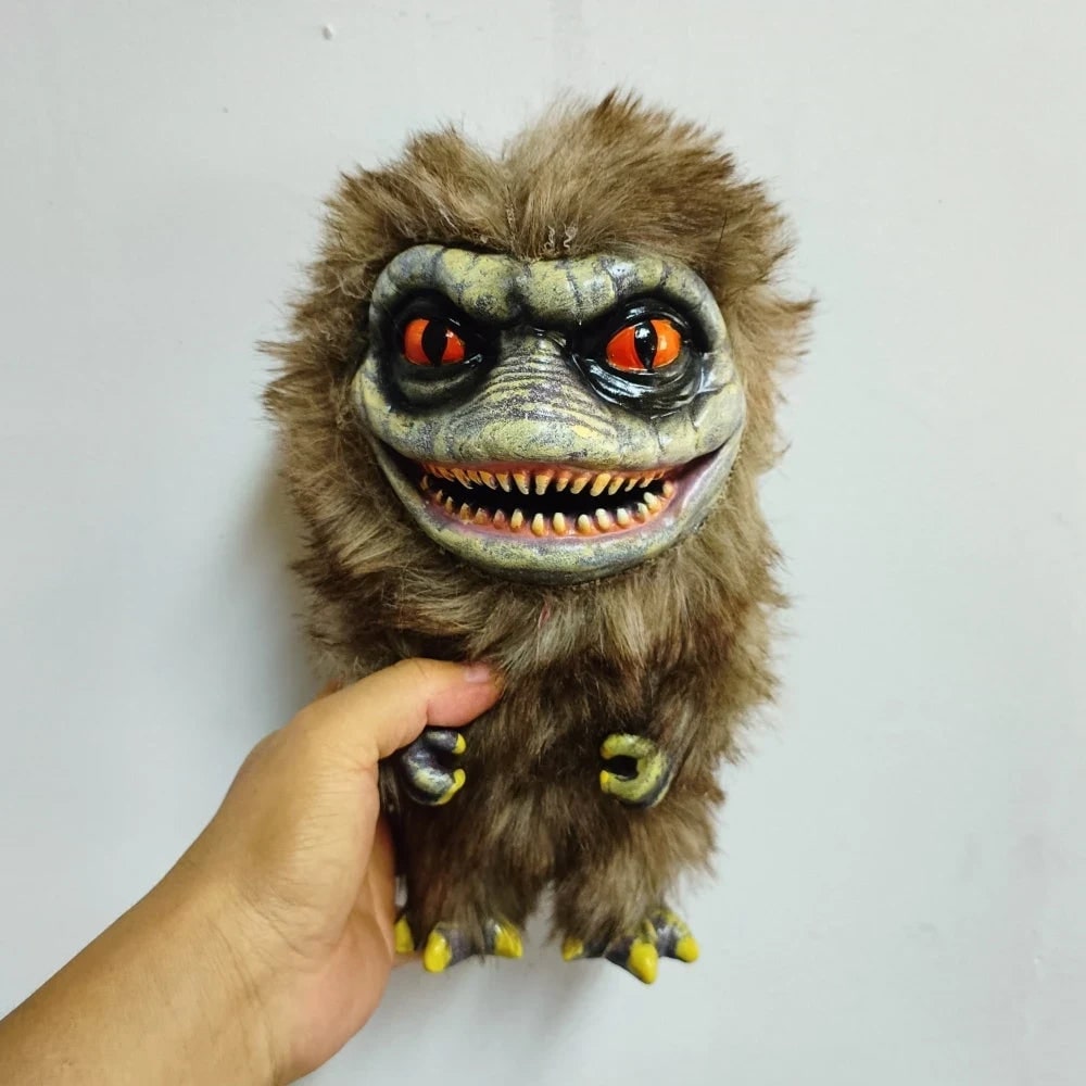 Halloween Plush Toy Weighted Stuffed Creepy with Molded Face and Claws Highland Cow - Image 3