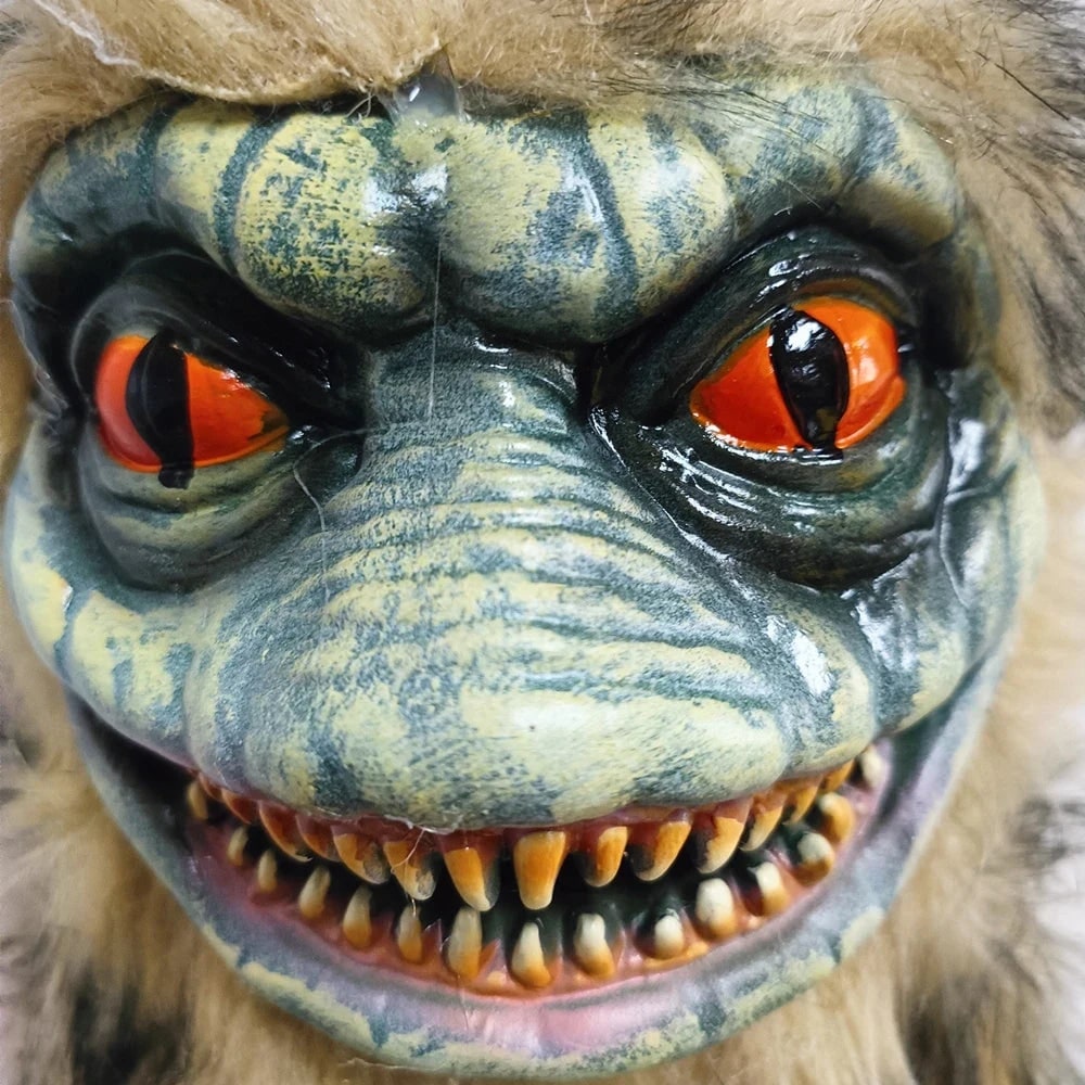 Halloween Plush Toy Weighted Stuffed Creepy with Molded Face and Claws Highland Cow - Image 4