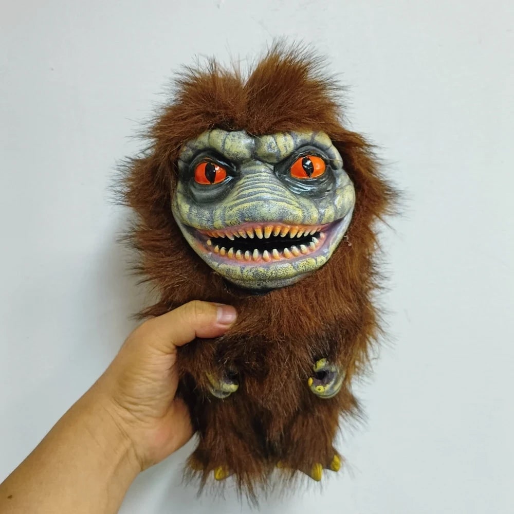 Halloween Plush Toy Weighted Stuffed Creepy with Molded Face and Claws Highland Cow - Image 6