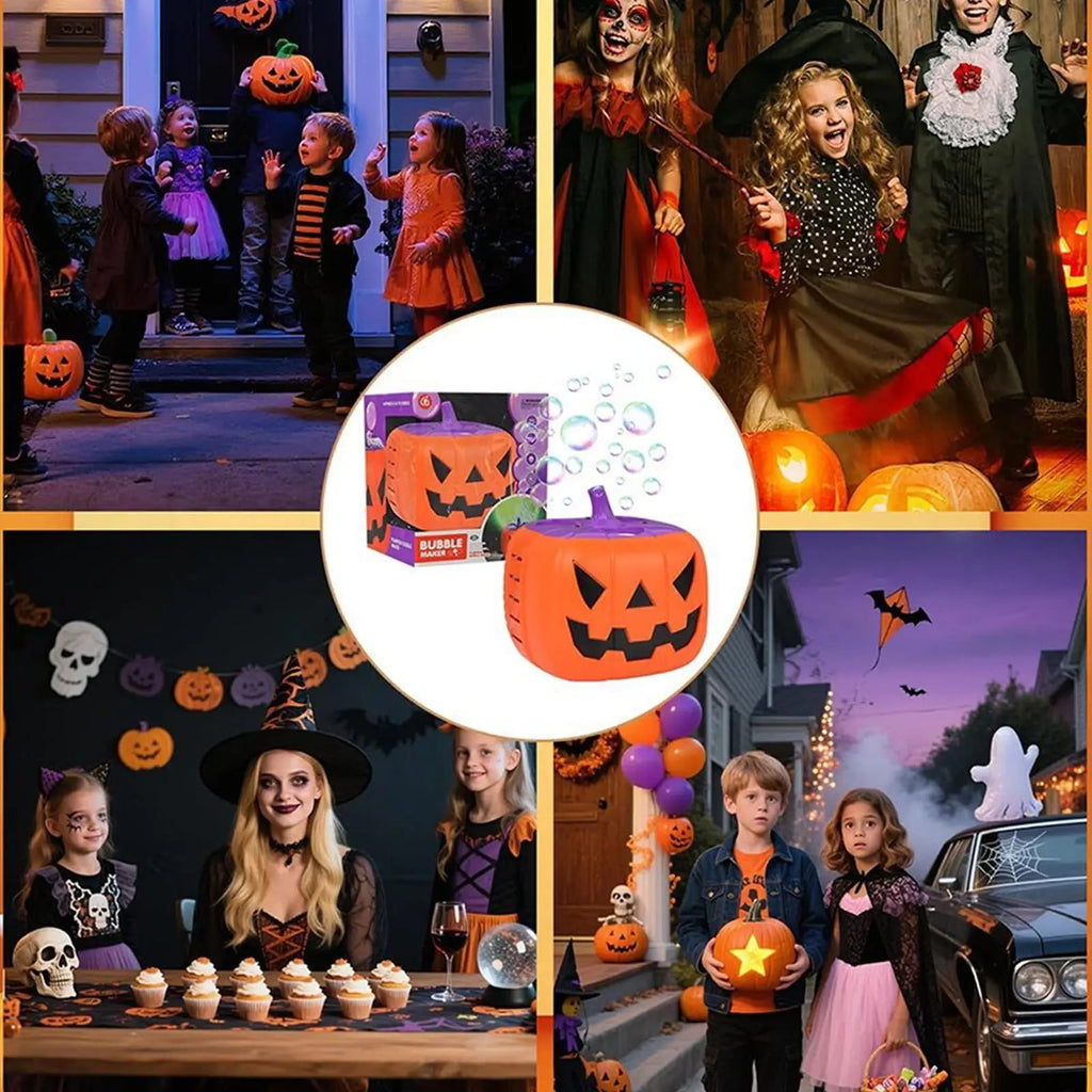 Halloween Pumpkin Bubble Machine and Blower with LED Lights for Outdoor Party Decoration - Image 10