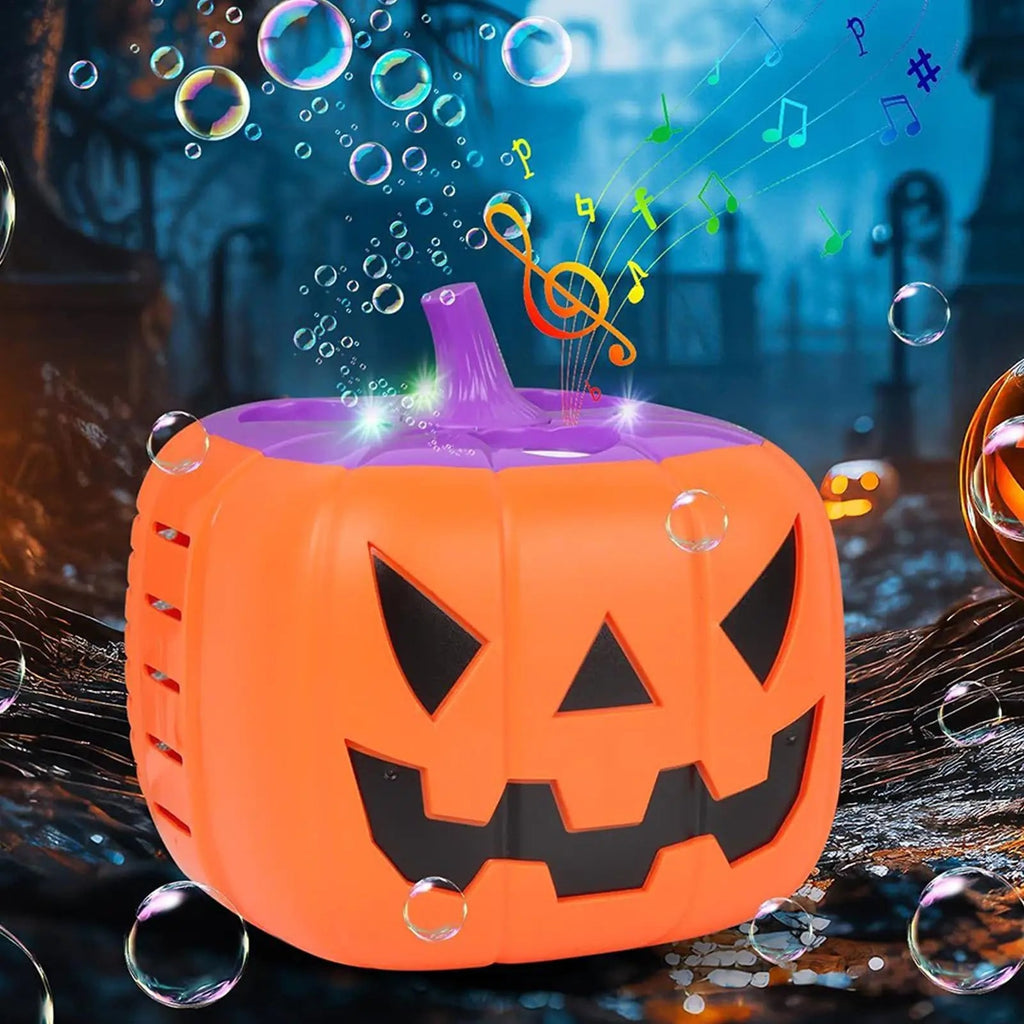 Halloween Pumpkin Bubble Machine and Blower with LED Lights for Outdoor Party Decoration - Image 9
