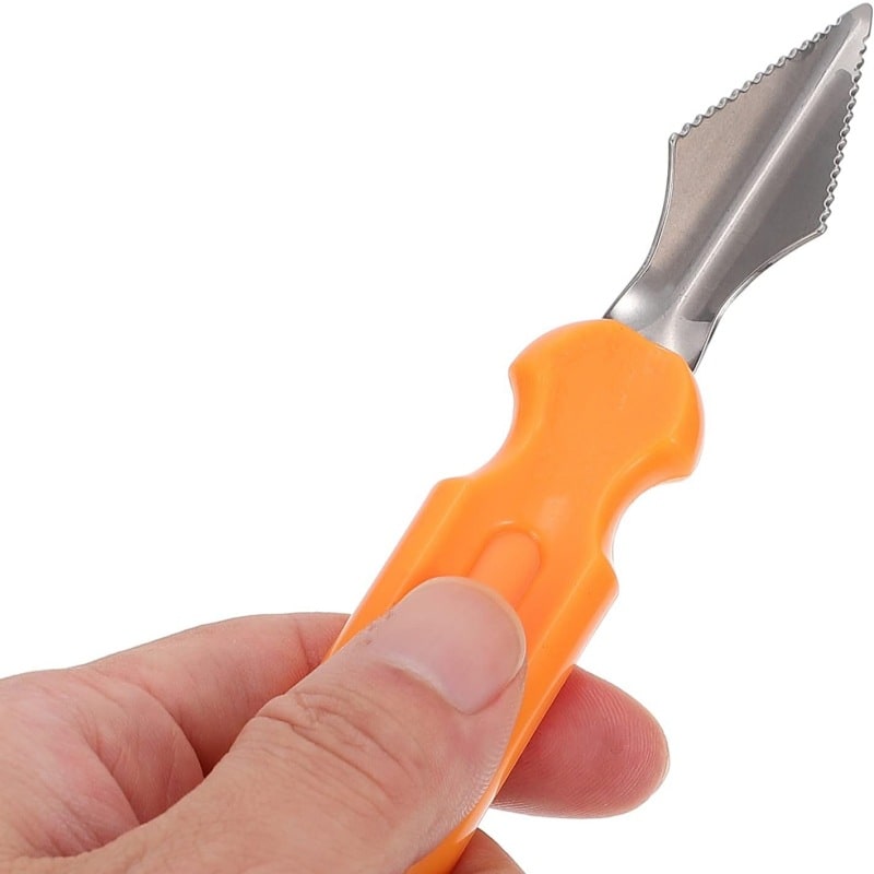 Halloween Pumpkin Carving Kit and Tools with Stainless Steel Blades and Storage for Supplies - Image 7